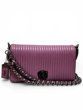 COACH 1941 Quilted Nappa Leather Dinky in Primrose w/3Way Strap